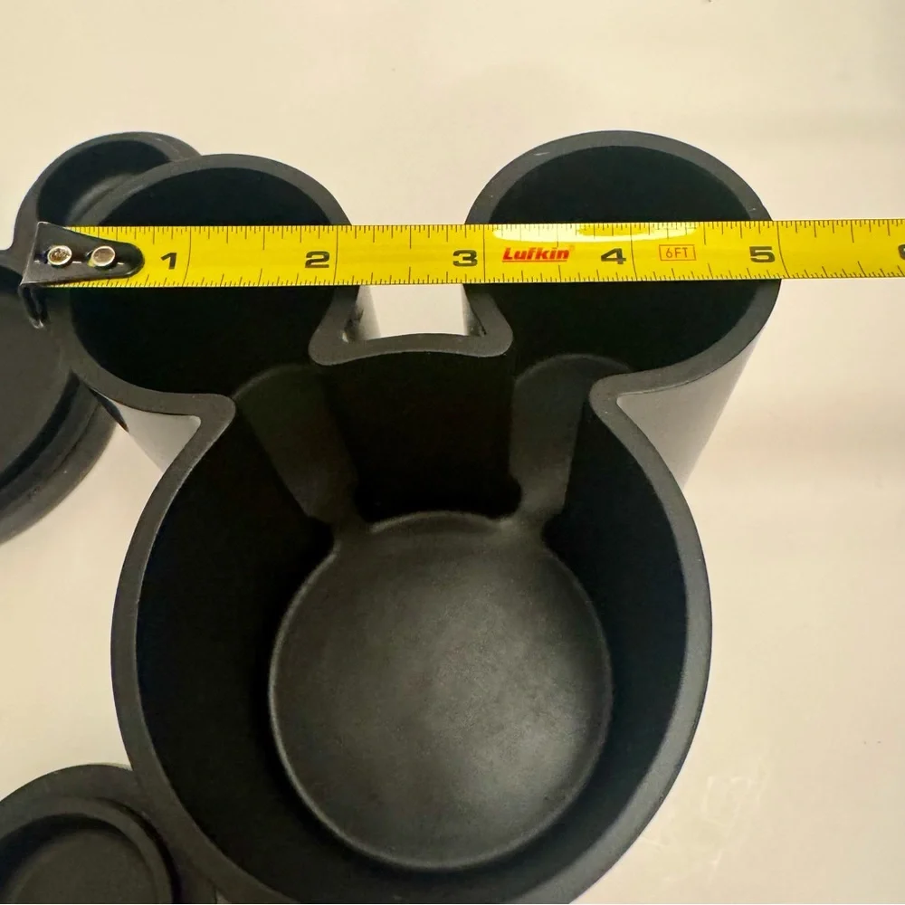 NWT. Disney resin jars set of 2 with lids. Classic Mickey resin trinket jars